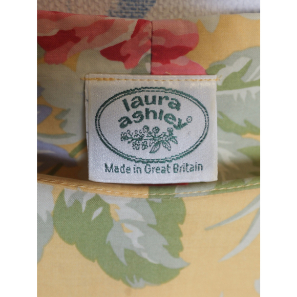 Women's Laura Ashley Cottage Core Floral Cotton Dress Yellow Size USA 10 - Picture 8 of 10